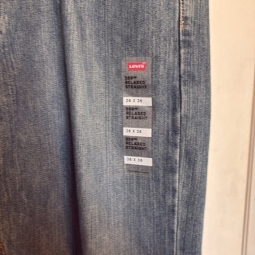 Levi’s 559 Relaxed Straight Jeans 36W 36L NWT - Picture 4 of 10